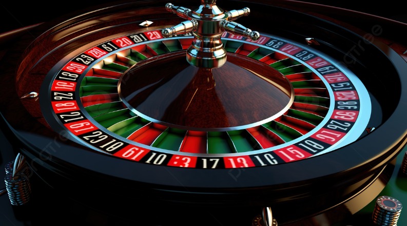 Casino table with people playing